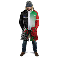 New Zealand and Wales Rugby Custom Cloak Aotearoa All Black Combine Welsh Dragon LT14 - Polynesian Pride