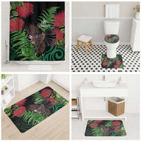 Meri Kirihimete New Zealand Bathroom Set Piwakawaka Koru Fern Mix Pohutukawa LT14 - Polynesian Pride