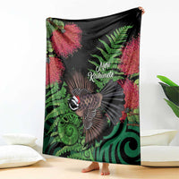 Meri Kirihimete New Zealand Blanket Piwakawaka Koru Fern Mix Pohutukawa LT14 - Polynesian Pride