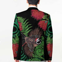 Meri Kirihimete New Zealand Blazer Piwakawaka Koru Fern Mix Pohutukawa LT14 - Polynesian Pride