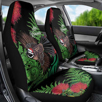 Meri Kirihimete New Zealand Car Seat Cover Piwakawaka Koru Fern Mix Pohutukawa LT14 - Polynesian Pride