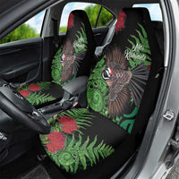 Meri Kirihimete New Zealand Car Seat Cover Piwakawaka Koru Fern Mix Pohutukawa LT14 - Polynesian Pride