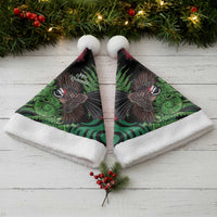 Meri Kirihimete New Zealand Christmas Santa Hat Piwakawaka Koru Fern Mix Pohutukawa LT14 - Polynesian Pride