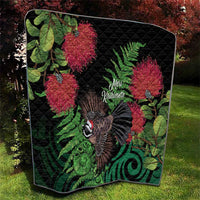 Meri Kirihimete New Zealand Quilt Piwakawaka Koru Fern Mix Pohutukawa LT14 - Polynesian Pride