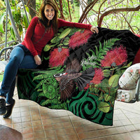 Meri Kirihimete New Zealand Quilt Piwakawaka Koru Fern Mix Pohutukawa LT14 - Polynesian Pride
