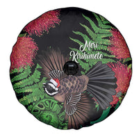 Meri Kirihimete New Zealand Spare Tire Cover Piwakawaka Koru Fern Mix Pohutukawa LT14 - Polynesian Pride
