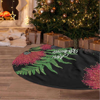 Meri Kirihimete New Zealand Tree Skirt Piwakawaka Koru Fern Mix Pohutukawa LT14 - Polynesian Pride