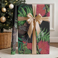 Meri Kirihimete New Zealand Wrapping Paper Piwakawaka Koru Fern Mix Pohutukawa LT14 - Polynesian Pride