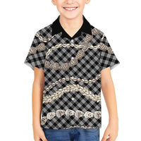Black Aloha Hawaii Shell Lei Hawaiian Shirt Palaka Hebrew Cone Honey Cowrie Elegant Curves - Polynesian Pride