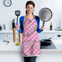Pink Aloha Hawaii Shell Lei Apron Palaka Hebrew Cone Honey Cowrie Elegant Curves - Polynesian Pride