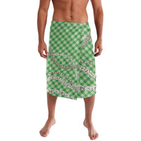 Green Aloha Hawaii Shell Lei Lavalava Palaka Hebrew Cone Honey Cowrie Elegant Curves - Polynesian Pride