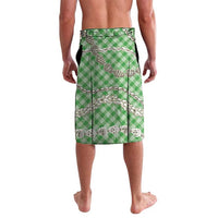 Green Aloha Hawaii Shell Lei Lavalava Palaka Hebrew Cone Honey Cowrie Elegant Curves - Polynesian Pride