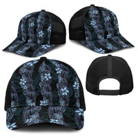 Purple Paradise Hawaii Shell Lei Baseball Net Cap Hawaiian Sunrise Shell Hebrew Cone Plumeria - Polynesian Pride