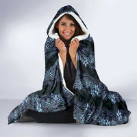 Purple Paradise Hawaii Shell Lei Hooded Blanket Hawaiian Sunrise Shell Hebrew Cone Plumeria - Polynesian Pride