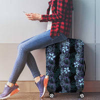 Purple Paradise Hawaii Shell Lei Luggage Cover Hawaiian Sunrise Shell Hebrew Cone Plumeria - Polynesian Pride