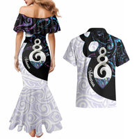 Aotearoa Pikorua Couples Matching Mermaid Dress and Hawaiian Shirt NZ Twist - Bond And Love LT14 - Polynesian Pride