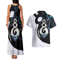 Aotearoa Pikorua Couples Matching Tank Maxi Dress and Hawaiian Shirt NZ Twist - Bond And Love LT14 - Polynesian Pride