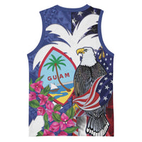 United States Guam Basketball Jersey USA Eagle Guahan Seal Bougainvillea LT14 - Polynesian Pride