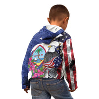 United States Guam Kid Hoodie USA Eagle Guahan Seal Bougainvillea LT14 - Polynesian Pride