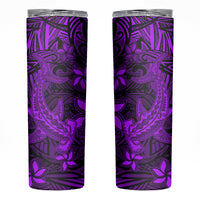 Polynesian Skinny Tumbler Purple Hawaiian Tribal Hammerhead Shark LT14 Purple - Polynesian Pride