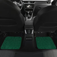 Personalised New Zealand And South Africa Rugby Car Mats 2024 All Black Springboks Mascots Together LT14 Set 2pcs - Back Green - Polynesian Pride