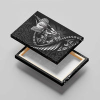 Personalised All Black New Zealand Darts Canvas Wall Art Aoteroa Fern Maori Galaxy Style LT14 - Polynesian Pride