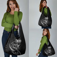 Personalised All Black New Zealand Darts Grocery Bag Aoteroa Fern Maori Galaxy Style LT14 - Polynesian Pride