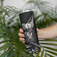 All Black New Zealand Darts Skinny Tumbler Aoteroa Fern Maori Galaxy Style LT14 - Polynesian Pride