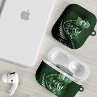 Personalised All Green New Zealand Darts AirPods Case Aoteroa Fern Maori Galaxy Style LT14 - Polynesian Pride