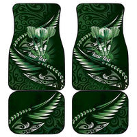 Personalised All Green New Zealand Darts Car Mats Aoteroa Fern Maori Galaxy Style LT14 - Polynesian Pride