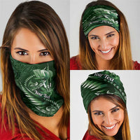 Personalised All Green New Zealand Darts Neck Gaiter Aoteroa Fern Maori Galaxy Style - Polynesian Pride