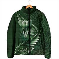 Personalised All Green New Zealand Darts Padded Jacket Aoteroa Fern Maori Galaxy Style - Polynesian Pride