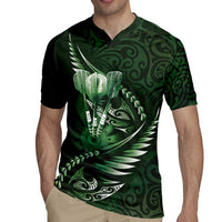 Personalised All Green New Zealand Darts Rugby Jersey Aoteroa Fern Maori Galaxy Style LT14 - Polynesian Pride