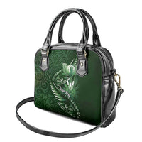 Personalised All Green New Zealand Darts Shoulder Handbag Aoteroa Fern Maori Galaxy Style LT14 - Polynesian Pride