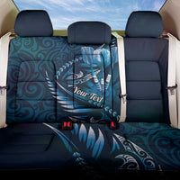 Personalised All Blue New Zealand Darts Back Car Seat Cover Aoteroa Fern Maori Galaxy Style LT14 One Size Blue - Polynesian Pride