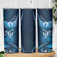 All Blue New Zealand Darts Skinny Tumbler Aoteroa Fern Maori Galaxy Style LT14 - Polynesian Pride