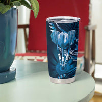 All Blue New Zealand Darts Tumbler Cup Aoteroa Fern Maori Galaxy Style LT14 - Polynesian Pride