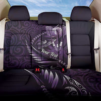 Personalised All Purple New Zealand Darts Back Car Seat Cover Aoteroa Fern Maori Galaxy Style LT14 One Size Purple - Polynesian Pride