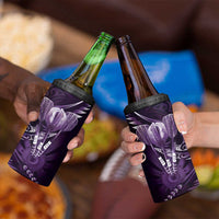 All Purple New Zealand Darts 4 in 1 Can Cooler Tumbler Aoteroa Fern Maori Galaxy Style LT14 - Polynesian Pride