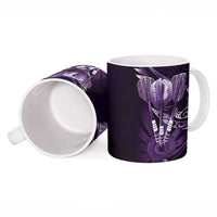 All Purple New Zealand Darts Ceramic Mug Aoteroa Fern Maori Galaxy Style - Polynesian Pride