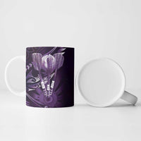 All Purple New Zealand Darts Ceramic Mug Aoteroa Fern Maori Galaxy Style - Polynesian Pride