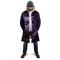 Personalised All Purple New Zealand Darts Cloak Aoteroa Fern Maori Galaxy Style - Polynesian Pride