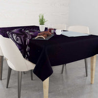 Personalised All Purple New Zealand Darts Tablecloth Aoteroa Fern Maori Galaxy Style LT14 - Polynesian Pride