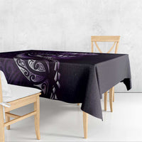 Personalised All Purple New Zealand Darts Tablecloth Aoteroa Fern Maori Galaxy Style LT14 - Polynesian Pride