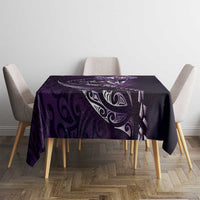 Personalised All Purple New Zealand Darts Tablecloth Aoteroa Fern Maori Galaxy Style LT14 - Polynesian Pride