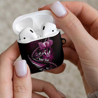 Personalised All Pink New Zealand Darts AirPods Case Aoteroa Fern Maori Galaxy Style LT14 - Polynesian Pride