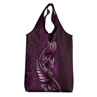 Personalised All Pink New Zealand Darts Grocery Bag Aoteroa Fern Maori Galaxy Style LT14 - Polynesian Pride