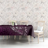 Personalised All Pink New Zealand Darts Tablecloth Aoteroa Fern Maori Galaxy Style LT14 - Polynesian Pride