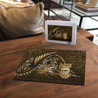 Personalised All Gold New Zealand Darts Puzzle Aoteroa Fern Maori Galaxy Style - Polynesian Pride