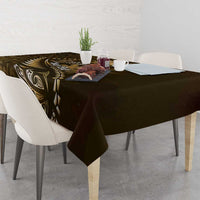 Personalised All Gold New Zealand Darts Tablecloth Aoteroa Fern Maori Galaxy Style LT14 - Polynesian Pride